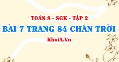 Bài 7 trang 84 Toán 8 Chân trời sáng tạo Tập 2